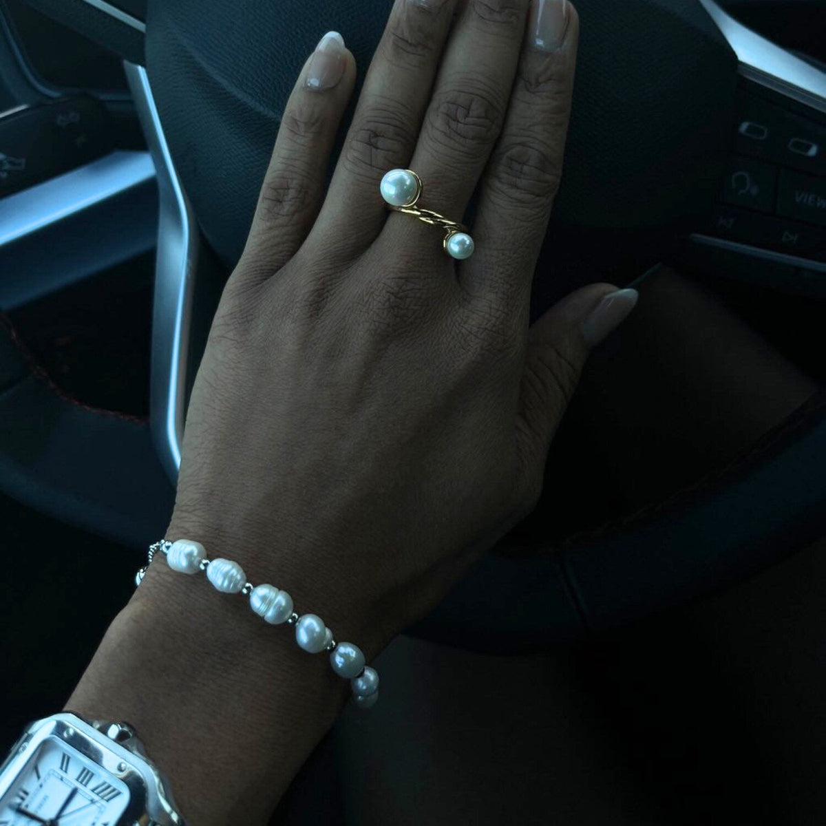 Zoey Pearl Bracelet - Gold
