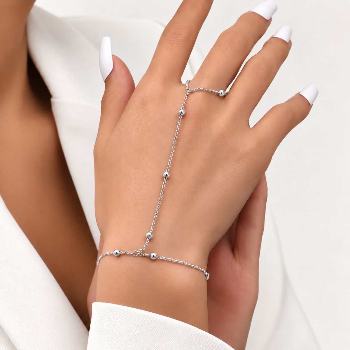 Naya Bracelet Ring - Silver