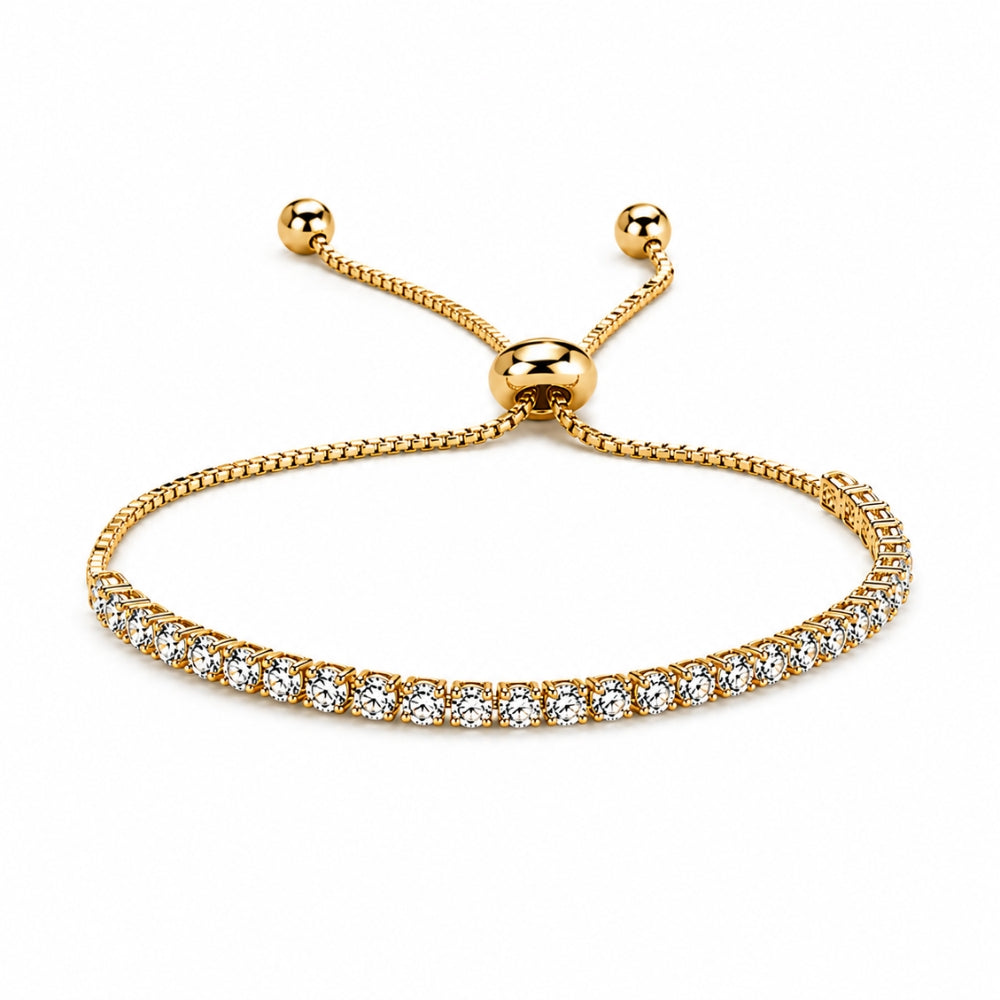 Diamond Tennis Bracelet - Gold