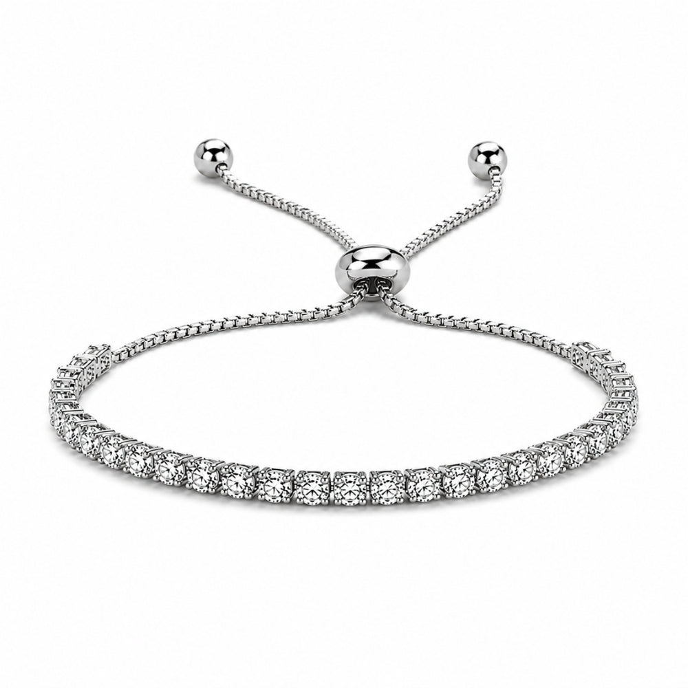 Tennisarmband Diamanten - Zilver