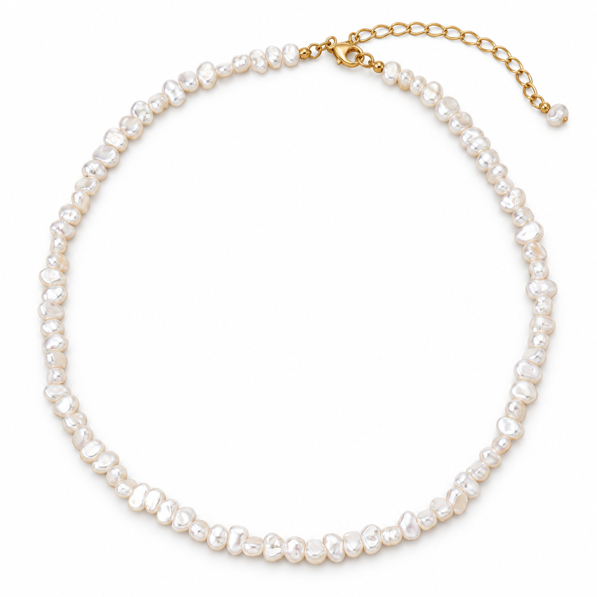 Annika Pearl Necklace - Gold