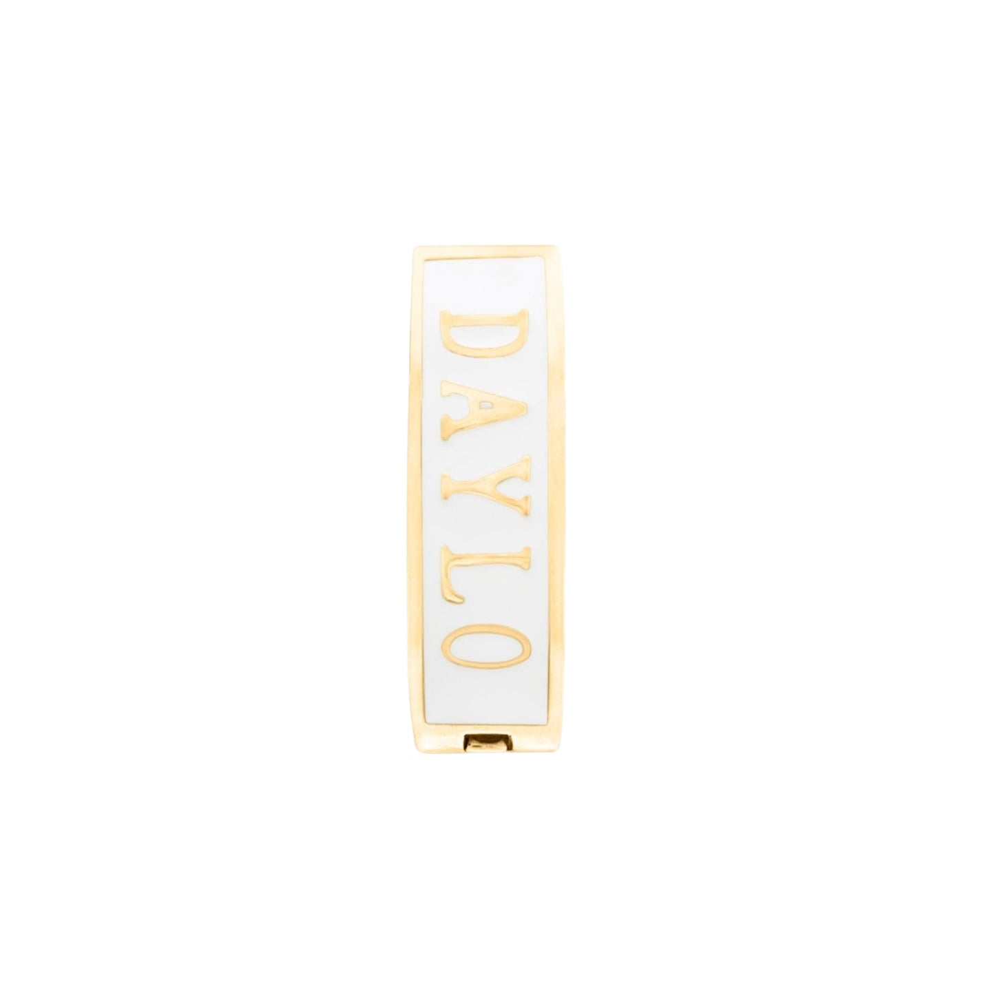Classic Earrings - Gold/White