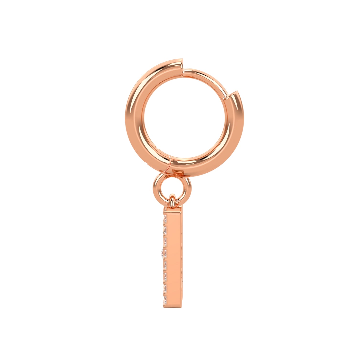 DD Hoops Diamond - Rose Gold