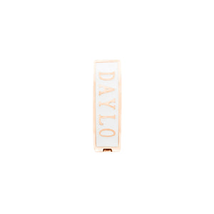 Classic Earrings - Rose Gold/White