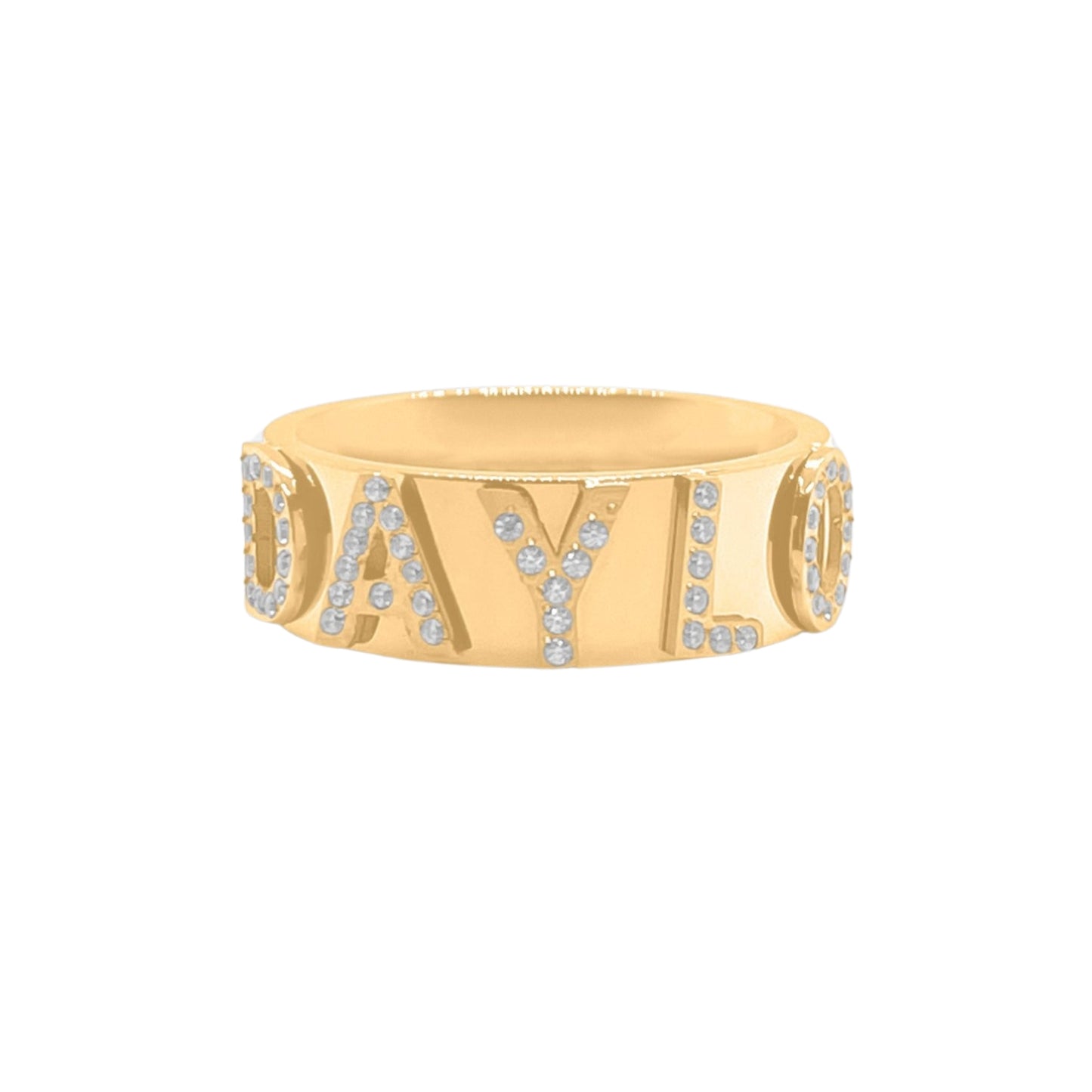 Signatuurring met Diamant - Goud