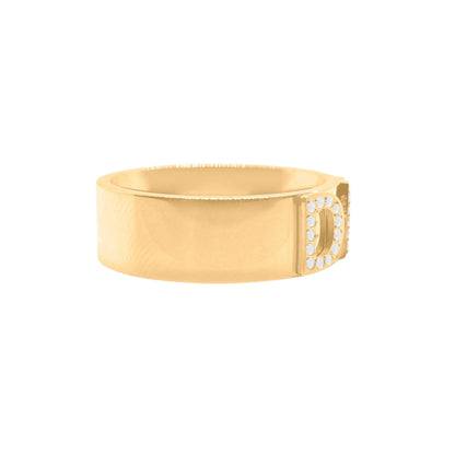 Signatuurring met Diamant - Goud