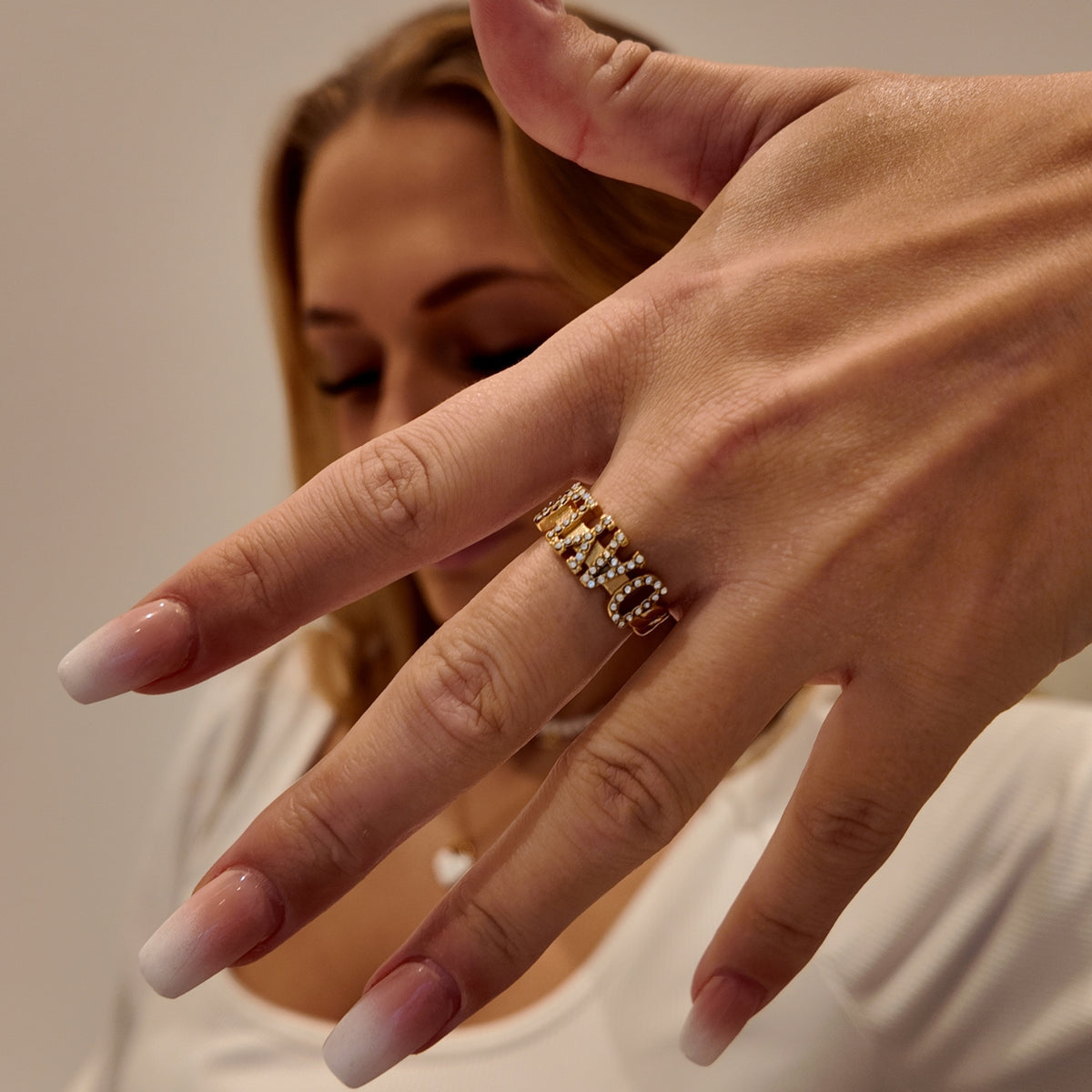Ring Diamanter - Guld