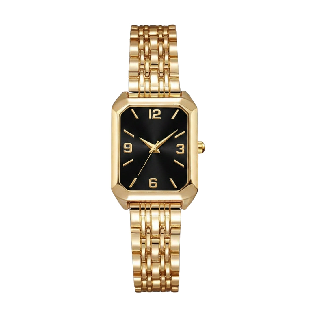 Aira Horloge - Goud / Zwart