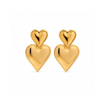 Alva Herz Ohrringe - Gold