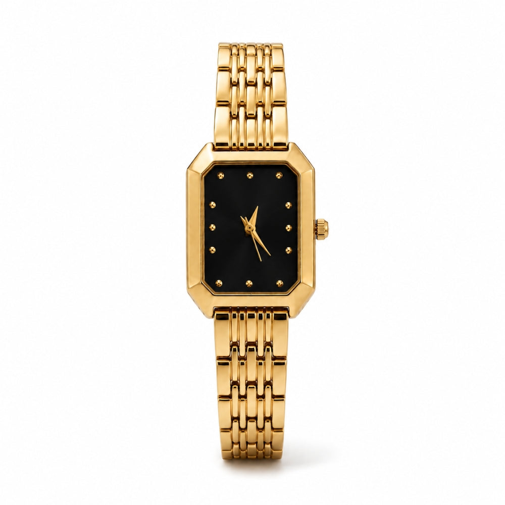 Amara Horloge - Goud / Zwart