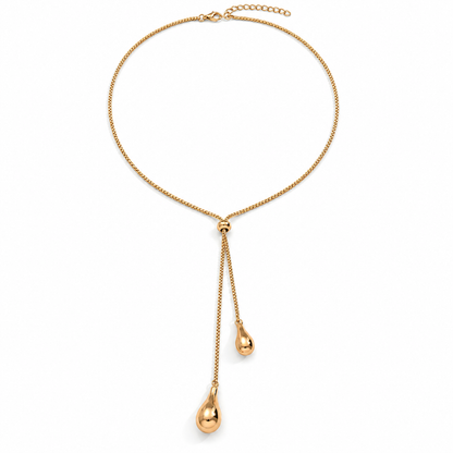 Livia Drop Necklace – Gold