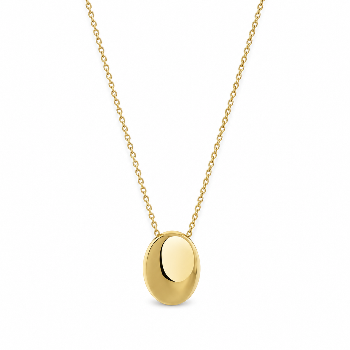 Viona Oval Necklace – Gold