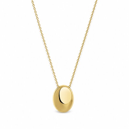 Viona Oval Necklace – Gold