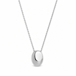 Viona Oval Necklace – Silver