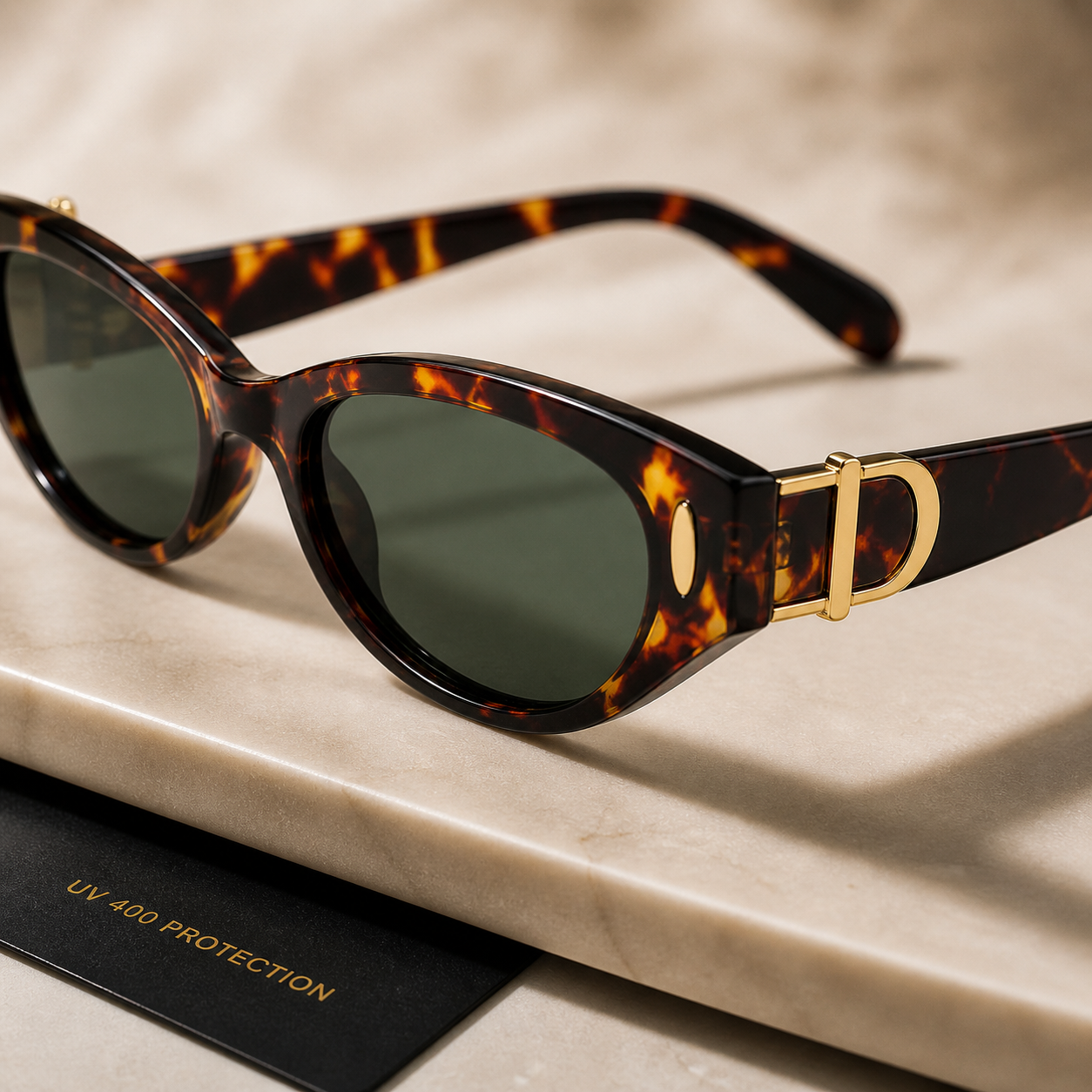 DD Sonnenbrille - Leopard Grün