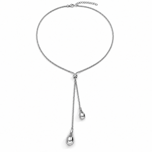 Livia Drop Necklace – Silver