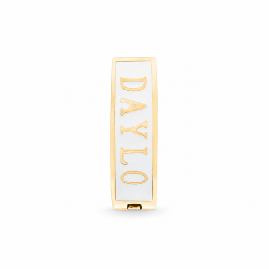 Classic Earrings - Gold/White