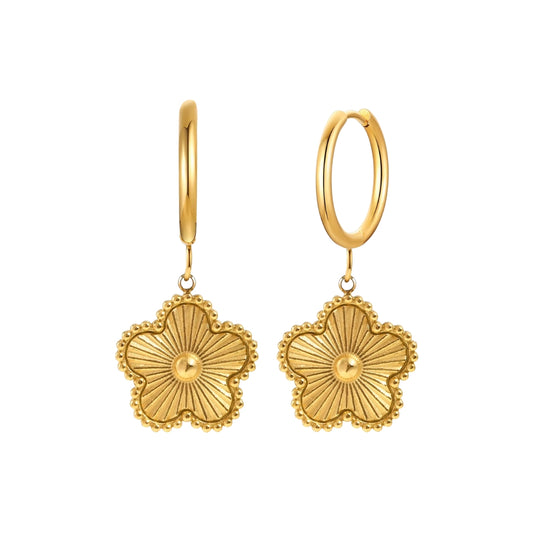 Evelia Bloom Hoops - Guld