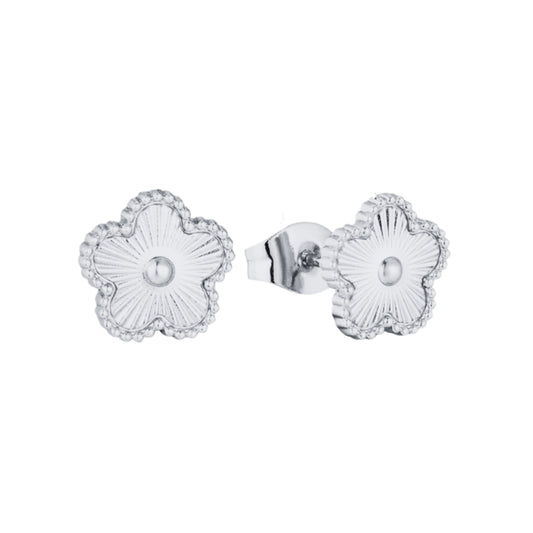 Evelia Bloom Studs - Silver