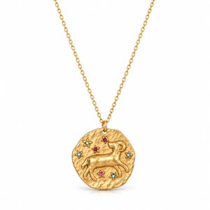 Celestia Zodiac Necklace - Gold / Aries