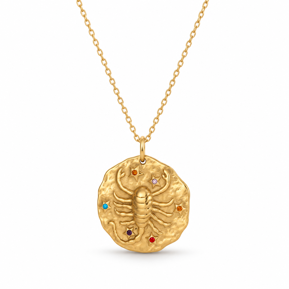 Celestia Zodiac Necklace - Gold / Scorpio