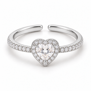 Arielle Hjerte Ring - Sølv