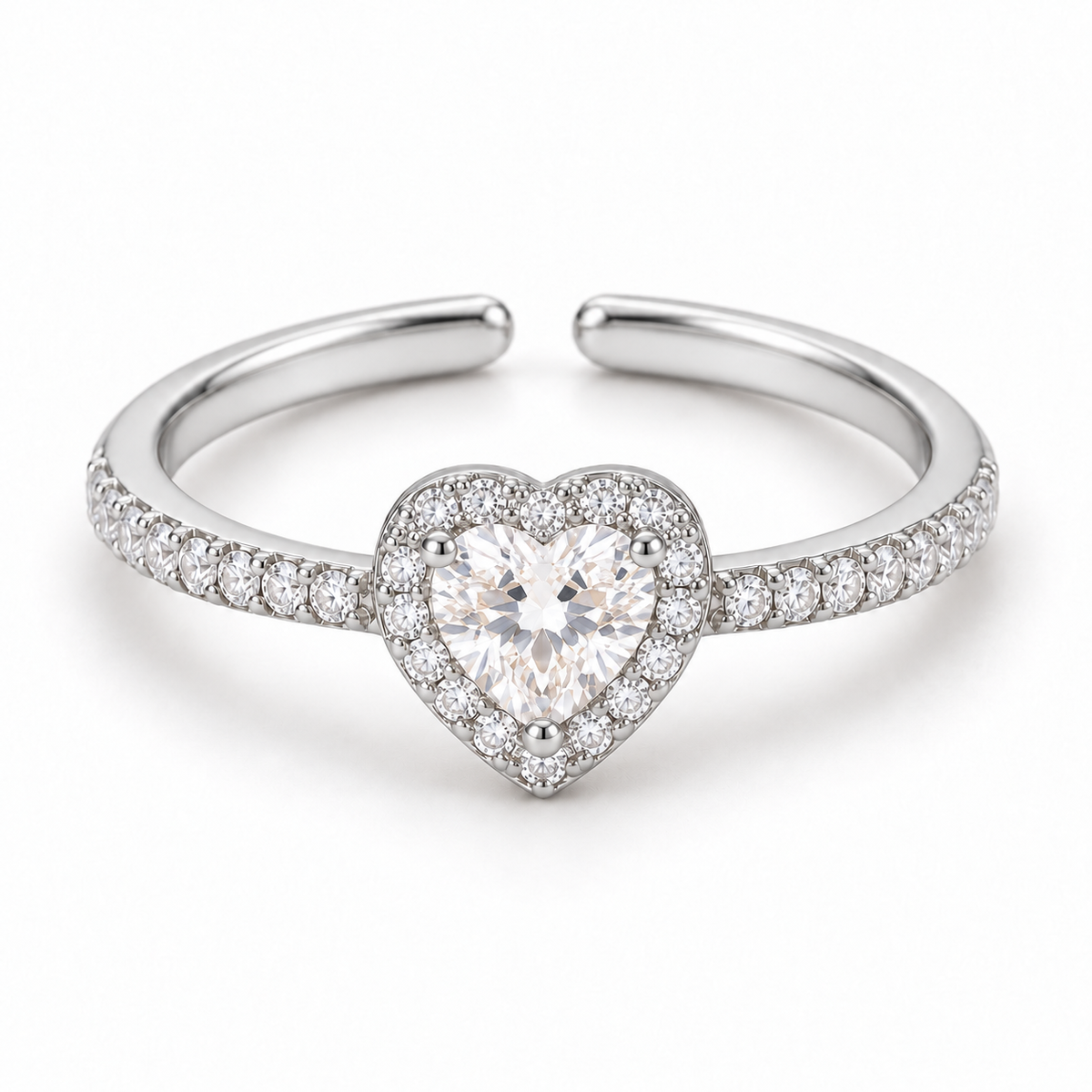 Arielle Hjerte Ring - Sølv