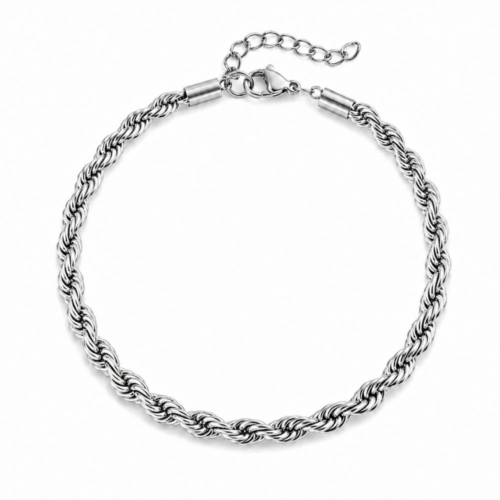 Touw Armband - Roestvrij Staal 4MM