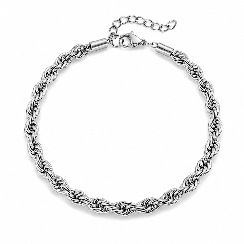 Touw Armband - Roestvrij Staal 5MM