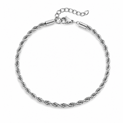 Touw Armband - Roestvrij Staal 3MM