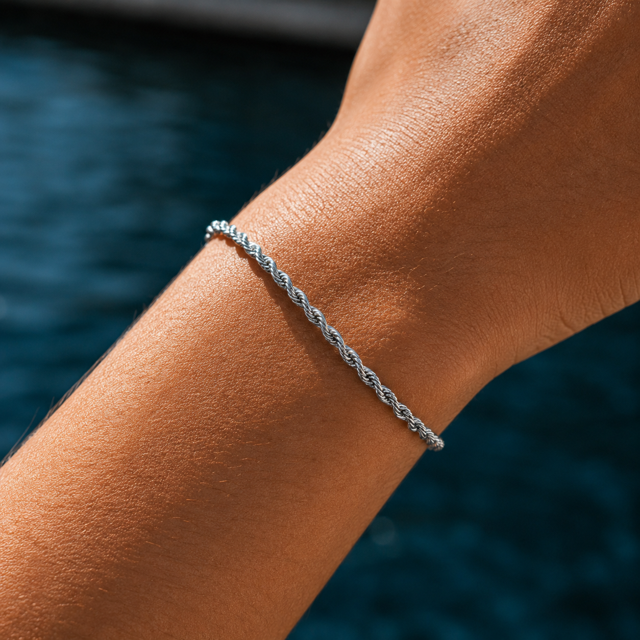 Touw Armband - Roestvrij Staal 3MM