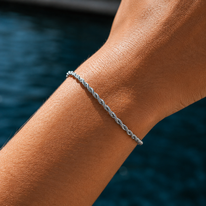 Touw Armband - Roestvrij Staal 3MM