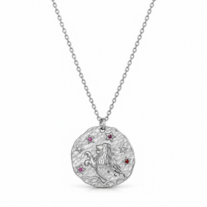 Celestia Zodiac Necklace - Silver / Leo