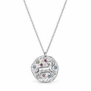 Celestia Zodiac Necklace - Silver / Aries