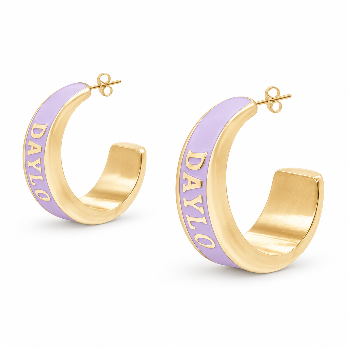 Hoops - Guld/Lilla