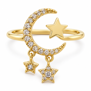 Romilly Måne Ring - Guld