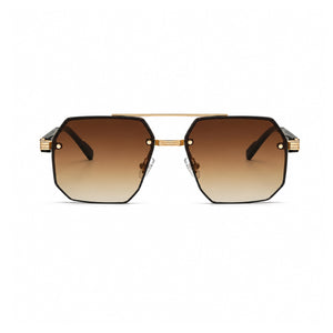 Avero Sunglasses - Black Gold Brown
