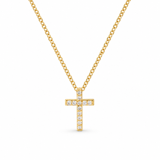 Cross Halskæde - Guld