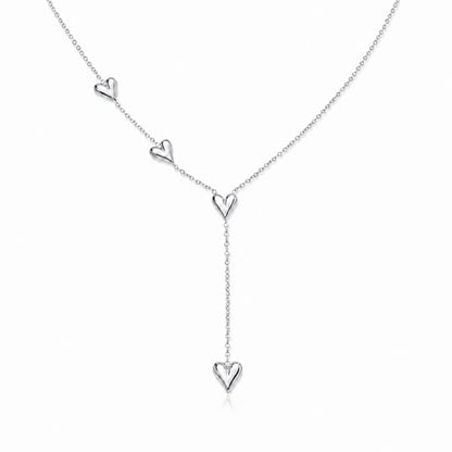 Alva Heart Necklace - Silver