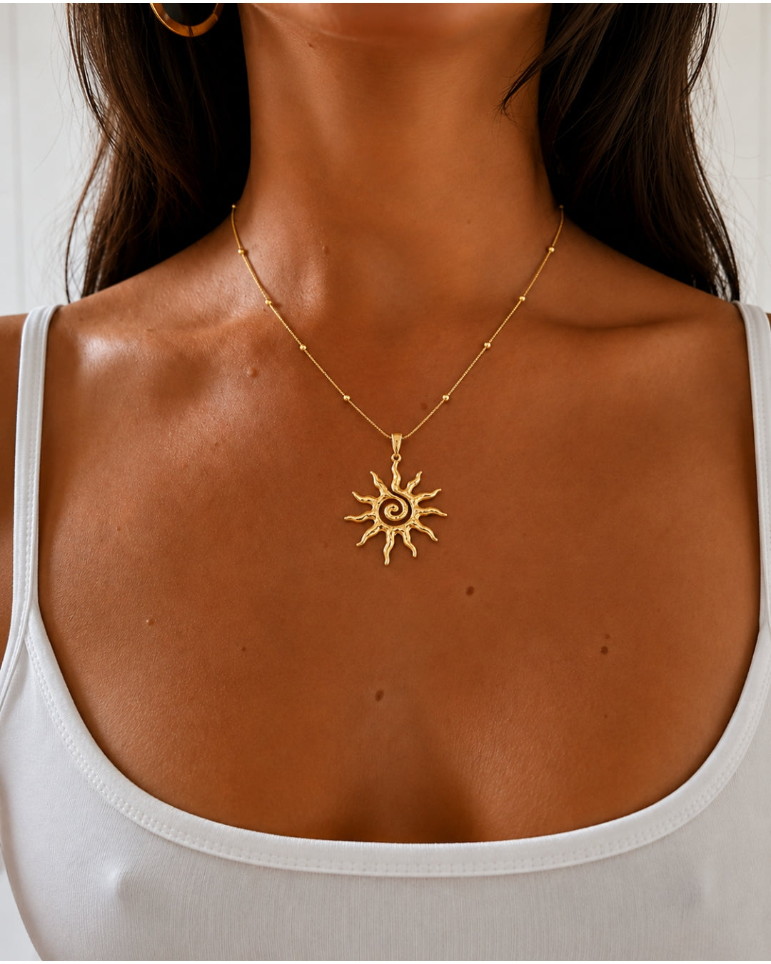 Ayla Sol Halskæde - Guld