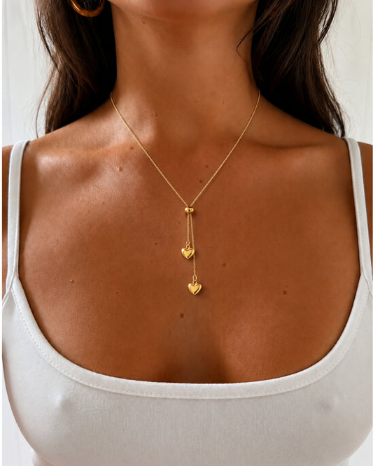Avia Heart Necklace - Gold
