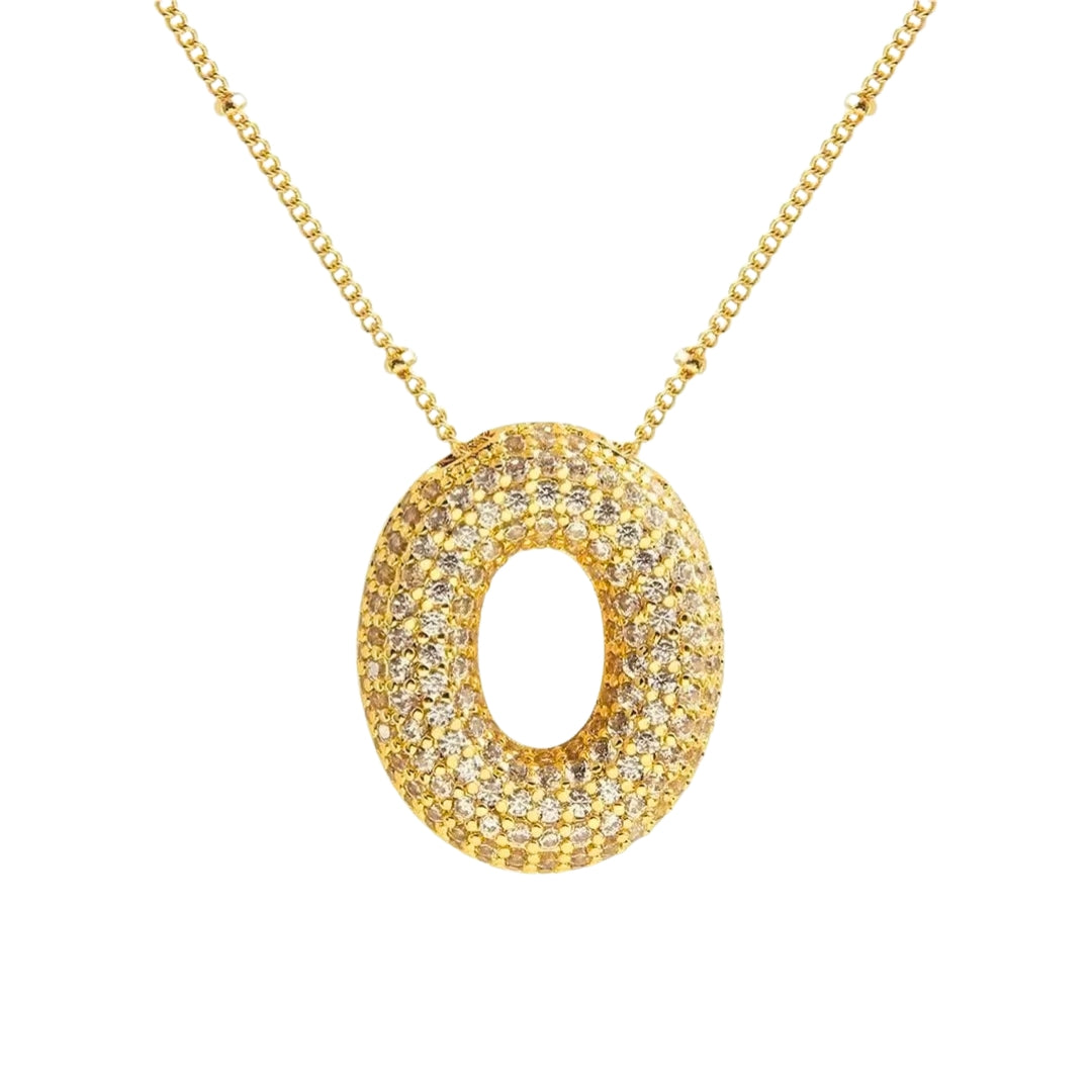 Chunky Letter Necklace - Gold