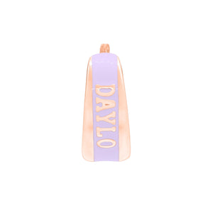 Creolen - Roségold/Lila