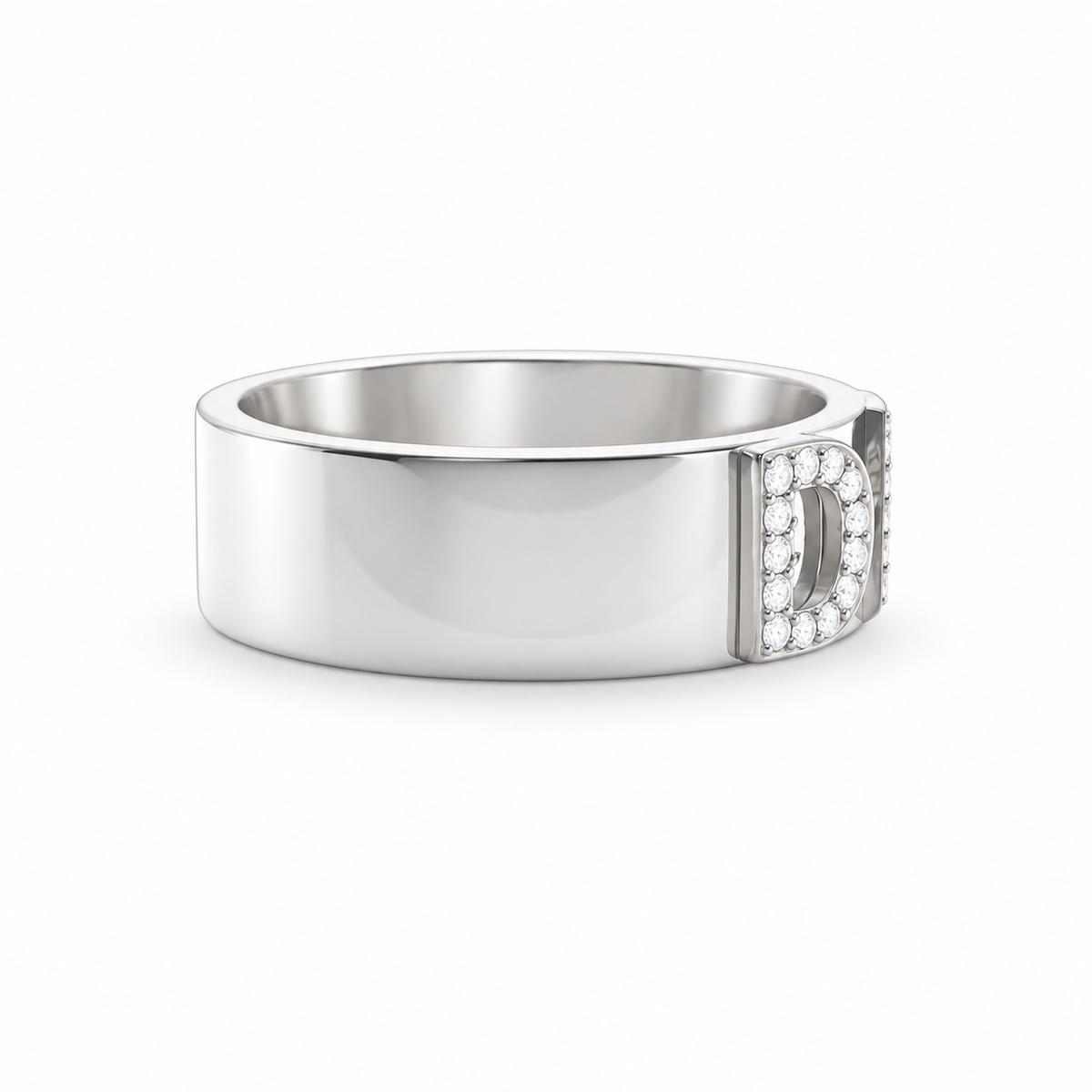 Signatur Diamant Ring - Sølv