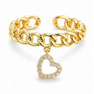 Benedetta Hjerte Ring - Guld