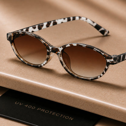 Solea Sonnenbrille - Weißer Leopard